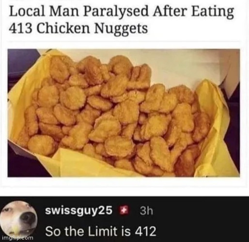 Death by nugget | image tagged in chicken,poison,death | made w/ Imgflip meme maker