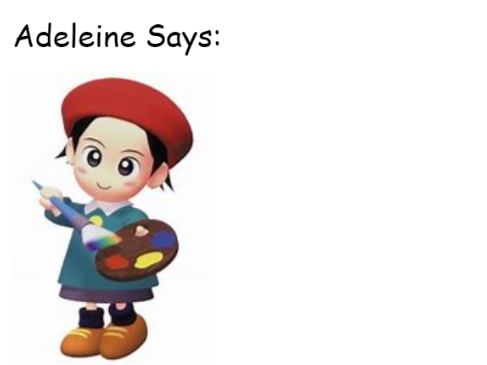 High Quality Adeleine Says Blank Meme Template