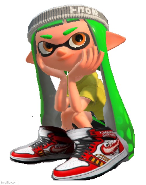 Dripping | image tagged in inkling with the drip | made w/ Imgflip meme maker