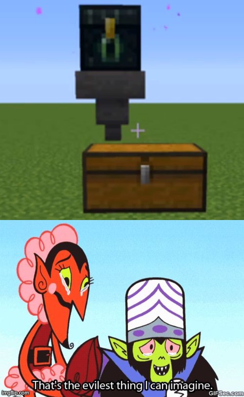 How to steal from a friend's ender chest | image tagged in that's the evilest thing i can imagine,minecraft,oh wow are you actually reading these tags | made w/ Imgflip meme maker