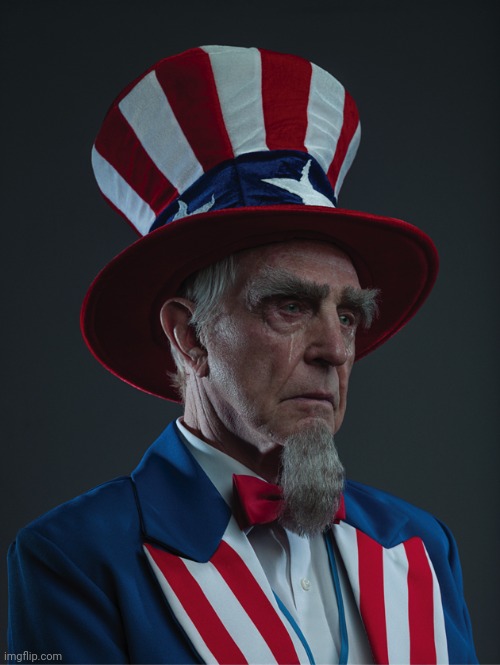 Uncle Sam Crying | image tagged in uncle sam crying | made w/ Imgflip meme maker