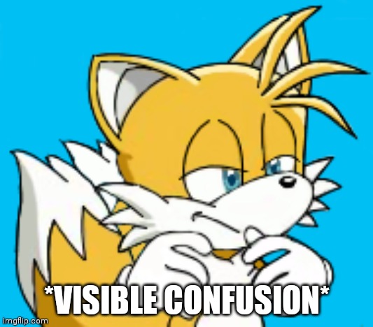 Tails WTF | *VISIBLE CONFUSION* | image tagged in tails wtf | made w/ Imgflip meme maker