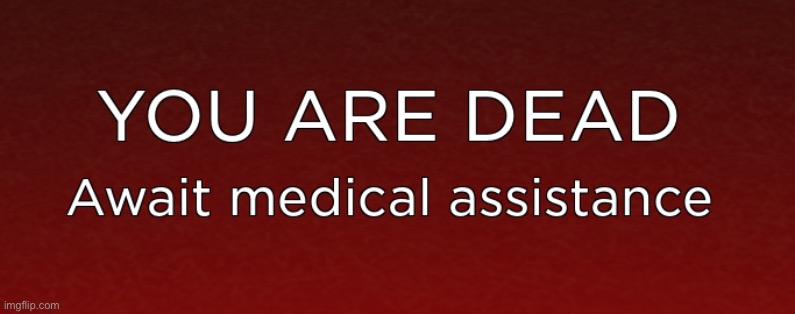 New template. Use it for insults lol | image tagged in you are dead | made w/ Imgflip meme maker