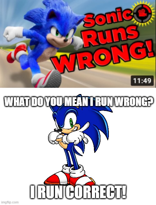 Matpat is wrong! | WHAT DO YOU MEAN I RUN WRONG? I RUN CORRECT! | image tagged in blank white template | made w/ Imgflip meme maker