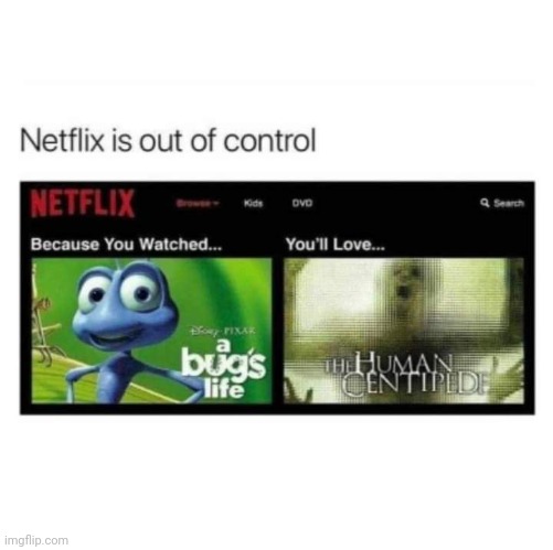What the fudge Netflix!! | image tagged in netflix | made w/ Imgflip meme maker