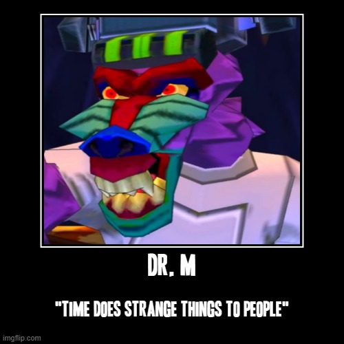 Sad to say but it's true time really does do strange things to people | image tagged in funny,demotivationals,memes,sly cooper,time,real life | made w/ Imgflip demotivational maker