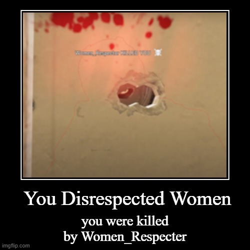 Women respeected | image tagged in funny,demotivationals | made w/ Imgflip demotivational maker