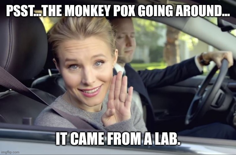 I'm sure you know. | PSST...THE MONKEY POX GOING AROUND... IT CAME FROM A LAB. | image tagged in spoiler alert they can | made w/ Imgflip meme maker