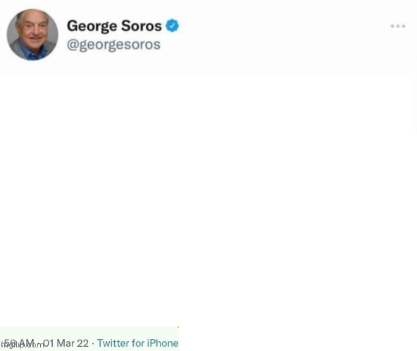 Soros Twitter template Blank Meme Template