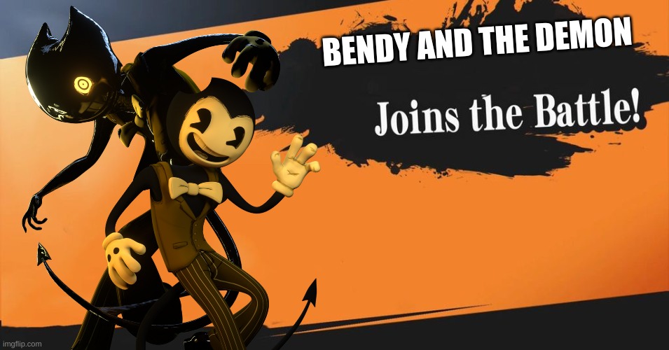 Bendy And The Demon | BENDY AND THE DEMON | image tagged in bendy and the ink machine | made w/ Imgflip meme maker