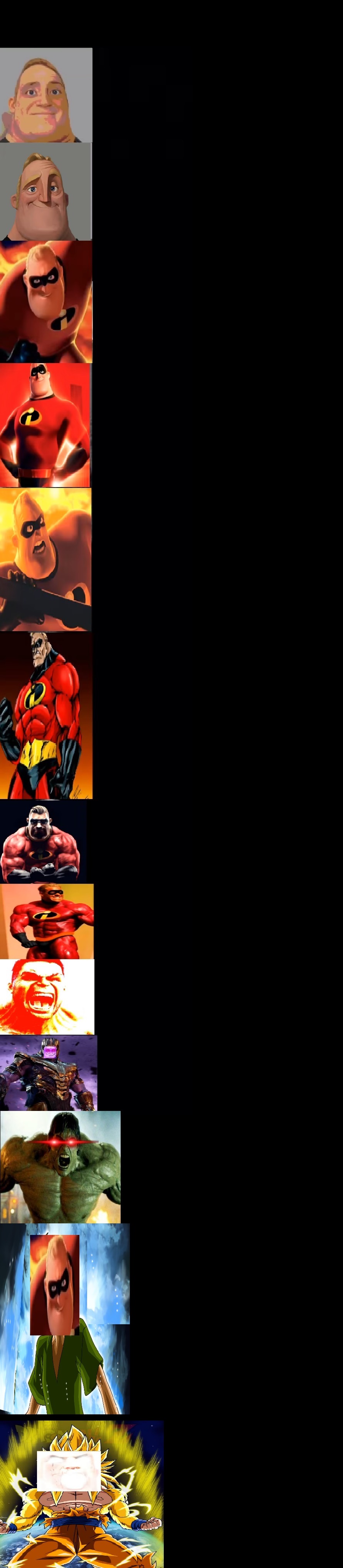 mr incredible becoming strong very extended Blank Meme Template