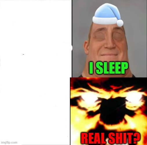 Sleeping Shaq(Mr Incredible Version) Blank Meme Template
