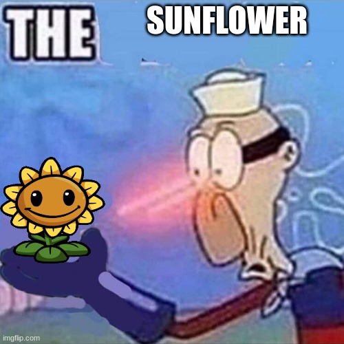Barnacle boy THE | SUNFLOWER | image tagged in barnacle boy the | made w/ Imgflip meme maker