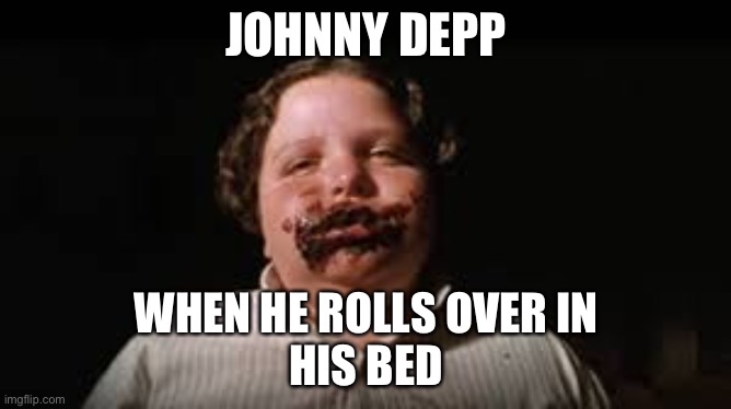 My dog stepped on a bee | JOHNNY DEPP; WHEN HE ROLLS OVER IN
HIS BED | image tagged in johnny depp | made w/ Imgflip meme maker