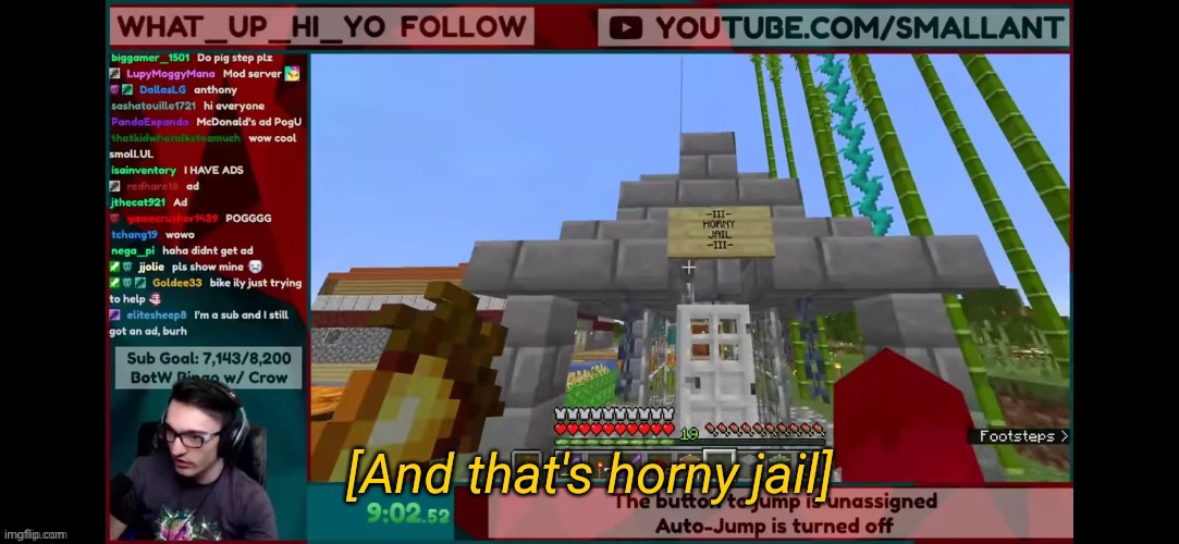 Smallant horny jail | image tagged in smallant horny jail | made w/ Imgflip meme maker