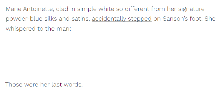 Marie Antoinette's Last Words Blank Meme Template