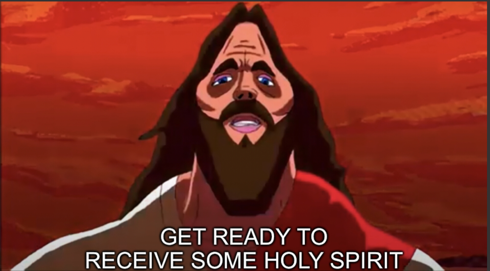 Get ready to receive some Holy Spirit Blank Meme Template