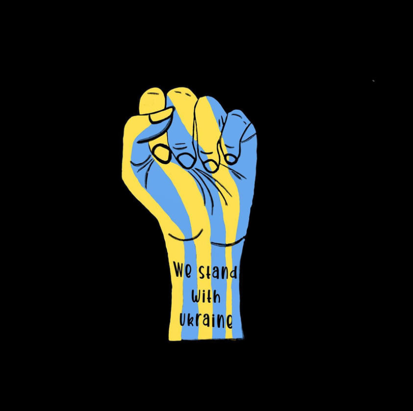 We stand with Ukraine Blank Meme Template