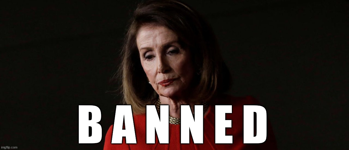 No Holy Communion for you evil demon Pelosi... | B A N N E D | image tagged in demon,nancy pelosi,banned | made w/ Imgflip meme maker