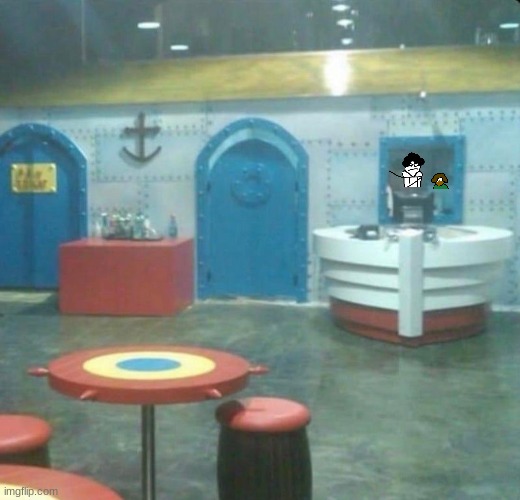 ok, who made the krusty krab into a backrooms level | made w/ Imgflip meme maker