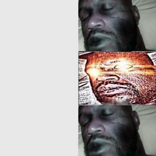 Zombie Shaq Blank Meme Template
