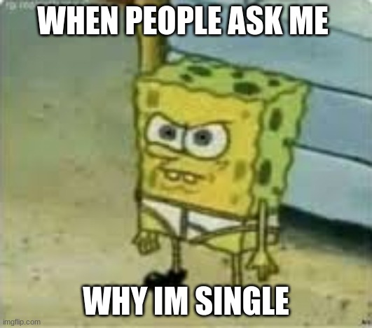 WHEN PEOPLE ASK ME; WHY IM SINGLE | image tagged in funny,memes,gifs | made w/ Imgflip meme maker