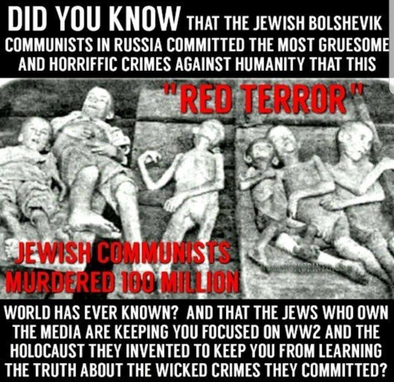 Red terror/Jewish terror Blank Meme Template