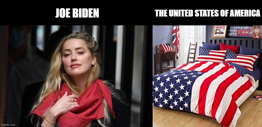 Turds the word | THE UNITED STATES OF AMERICA; JOE BIDEN | image tagged in shit the bed,creepy joe biden | made w/ Imgflip meme maker