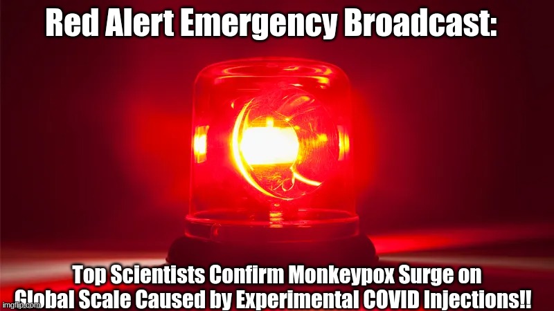 Red Alert Emergency Broadcast: Top Scientists Confirm Monkeypox Surge on Global Scale Caused by Experimental COVID Injections!!  (Video)