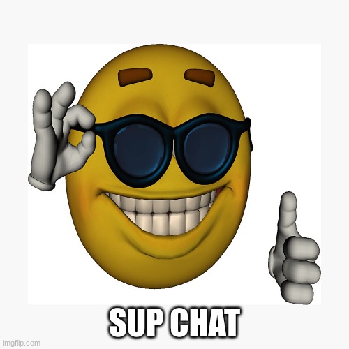 sup | SUP CHAT | image tagged in sup chat | made w/ Imgflip meme maker