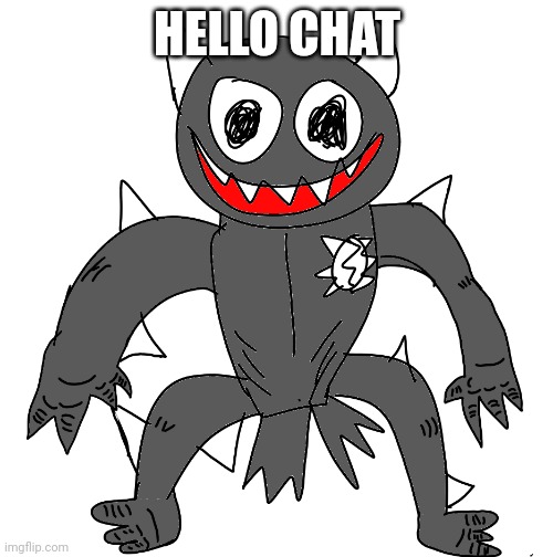 Sponk | HELLO CHAT | image tagged in sponk | made w/ Imgflip meme maker