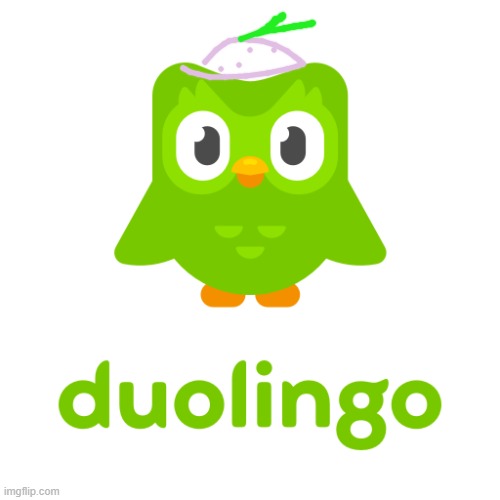 I learn duolingo! ichigo wo su de mimasu! hi! it's strawberry duo. | image tagged in duolingo | made w/ Imgflip meme maker