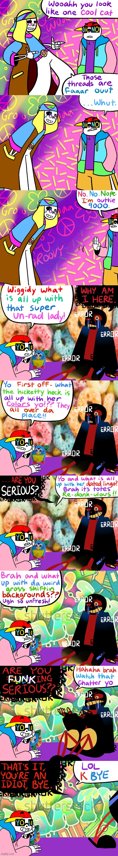 I think Error's reaction sums this comic up PERFECTLY | made w/ Imgflip meme maker
