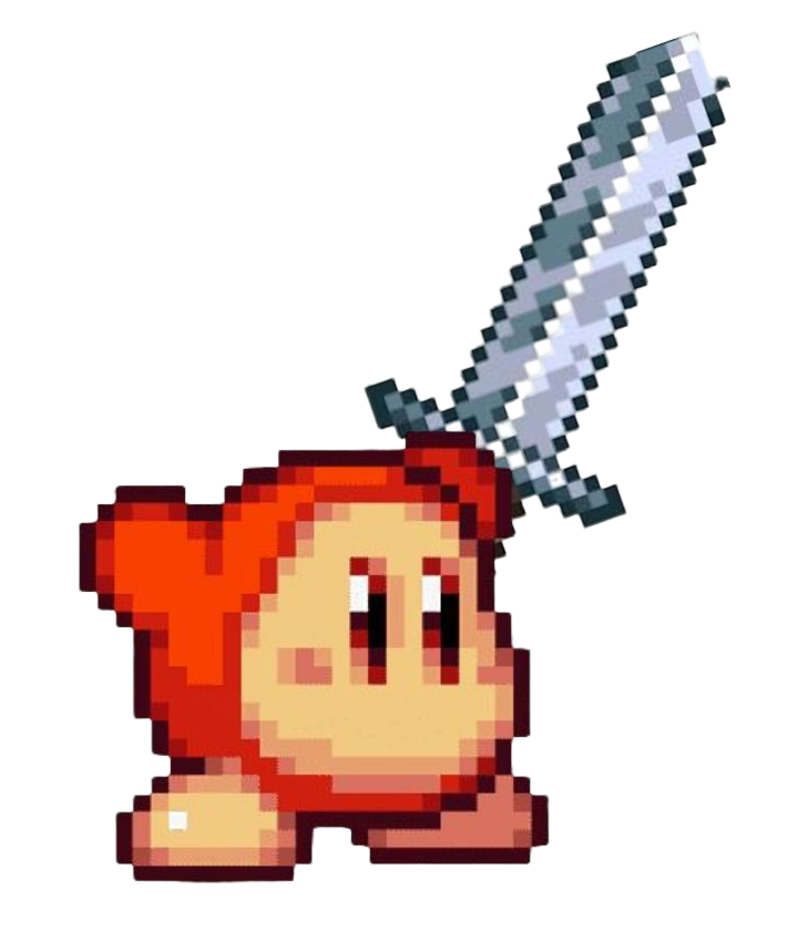 High Quality waddle dee welding a sword Blank Meme Template