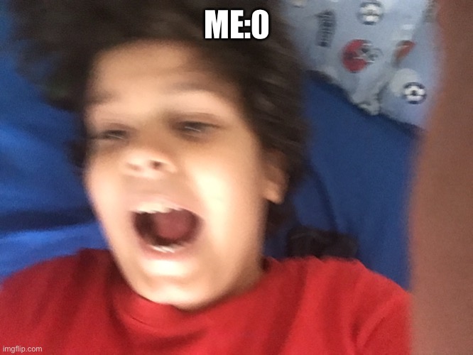 Kid Screaming in Fear | ME:0 | image tagged in kid screaming in fear | made w/ Imgflip meme maker