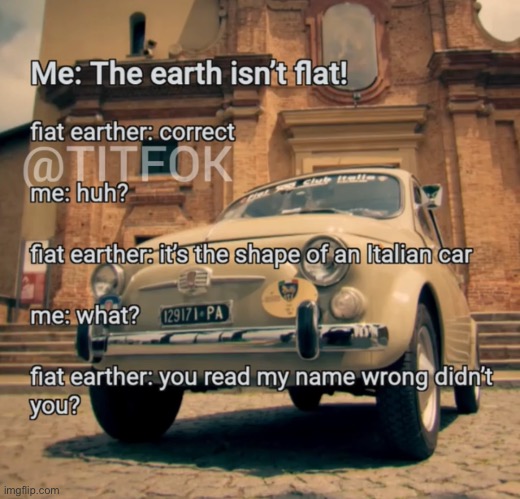 Fiat Earther | made w/ Imgflip meme maker