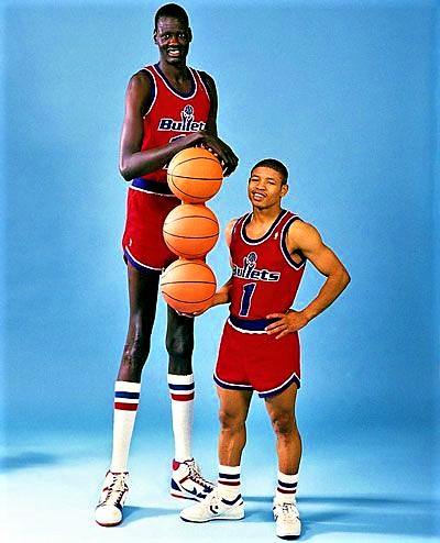 High Quality Manute Bol and Muggsy Bogues Blank Meme Template