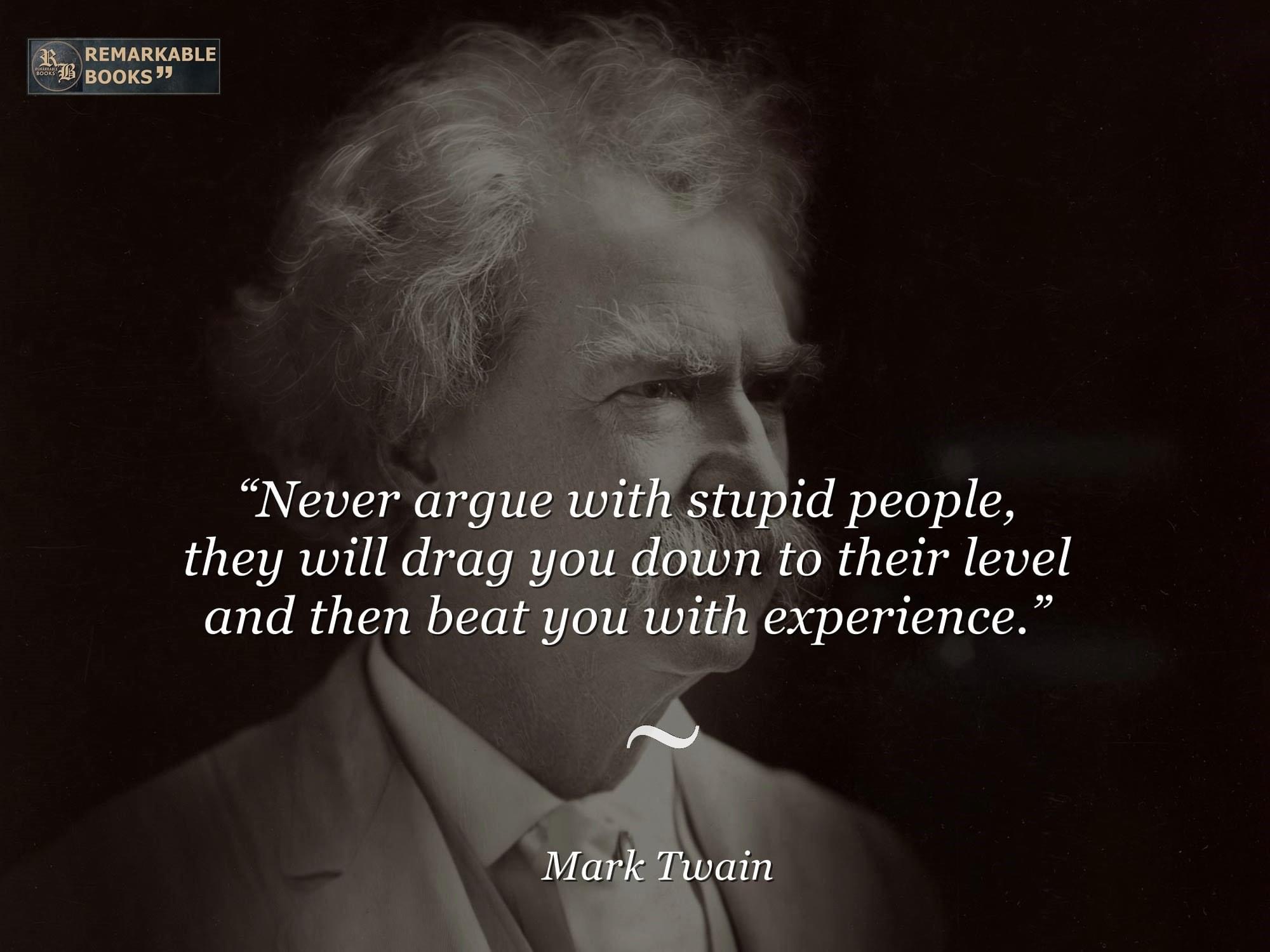 High Quality Mark Twain quote Blank Meme Template