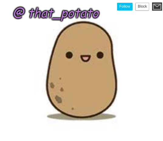that_potatos announcement thing Blank Meme Template