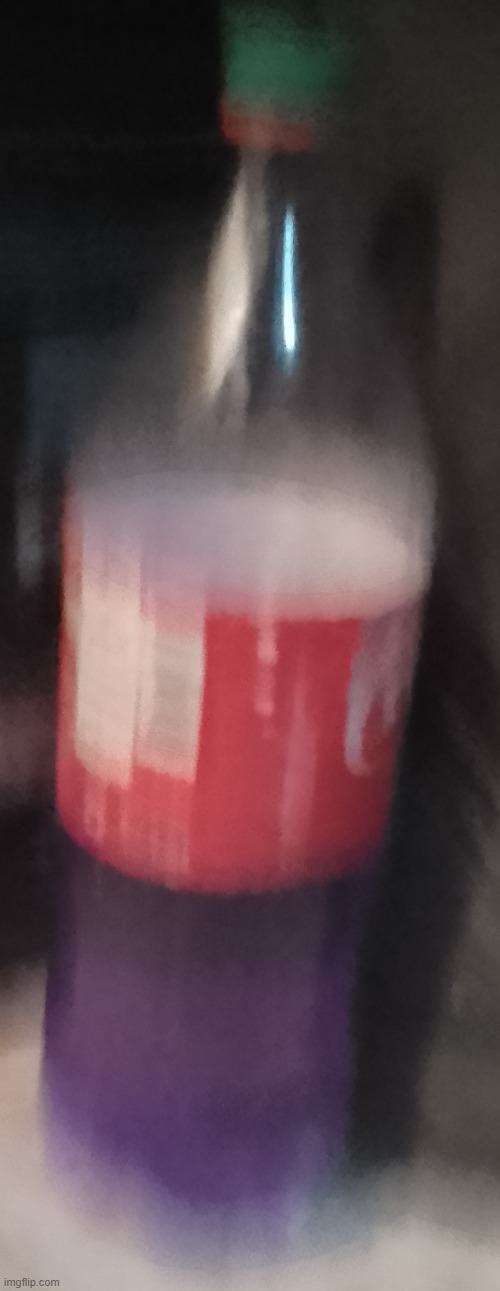 it's purple detergent i swear | image tagged in purple liquid in a coke bottle | made w/ Imgflip meme maker