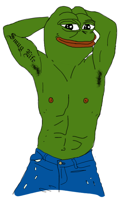 Sexy Pepe Blank Meme Template