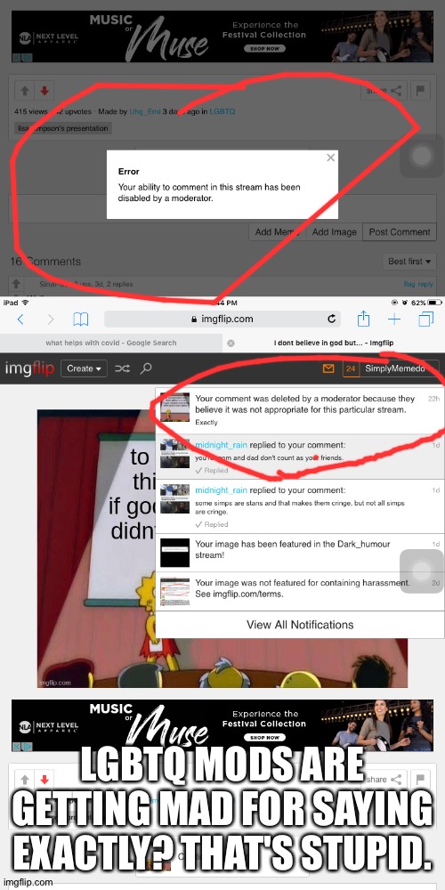 LGBTQ MODS ARE GETTING MAD FOR SAYING EXACTLY? THAT'S STUPID. | made w/ Imgflip meme maker