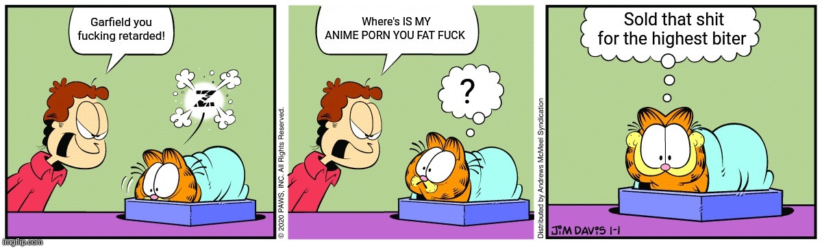 Jon's anime | image tagged in garfield | made w/ Imgflip meme maker