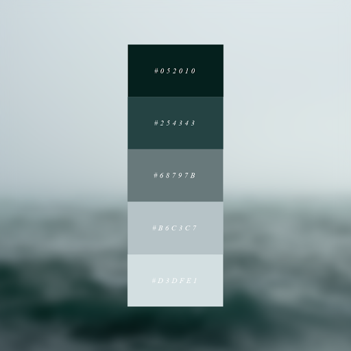 Moody color pallet Blank Meme Template