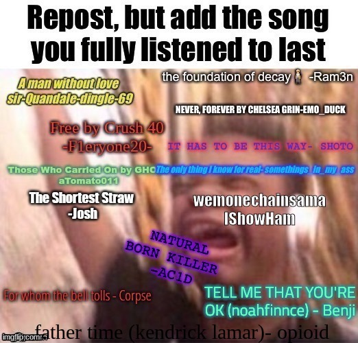 father time (kendrick lamar)- opioid | made w/ Imgflip meme maker
