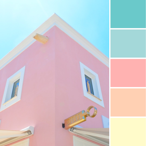 High Quality Bright color palette Blank Meme Template