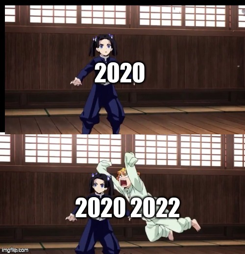 Zenitsu | 2020 2020 2022 | image tagged in zenitsu | made w/ Imgflip meme maker