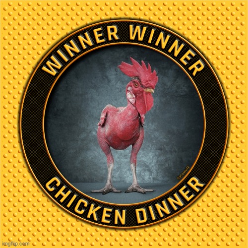 Winner Winner Chicken Dinner | image tagged in winner winner chicken dinner | made w/ Imgflip meme maker