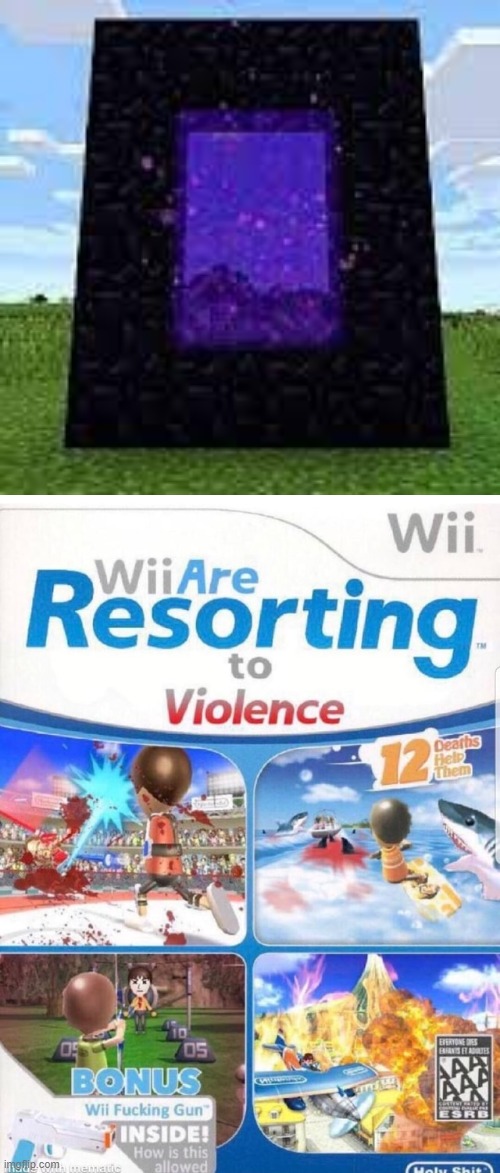 Prepare your drugs everyone | image tagged in wii are resorting to violence better quality,minecraft,funny,relatable,wii,lol | made w/ Imgflip meme maker