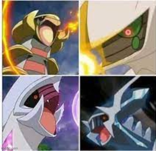 Pokegods screaming | image tagged in pokegods screaming | made w/ Imgflip meme maker